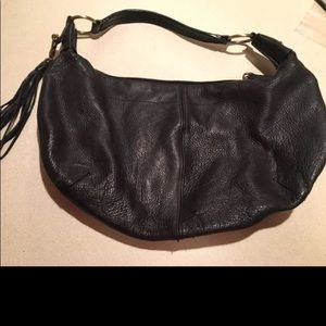 Black hobo bag